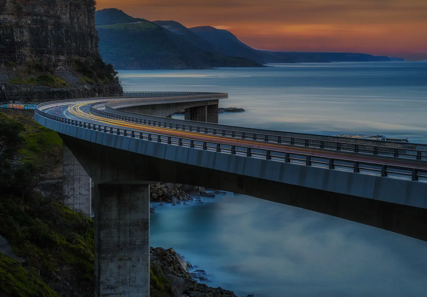 A bridge sits on top of a road